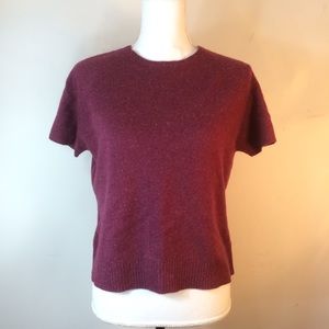 🔴 Cashmere Short Sleeve Sweater Valerie Petite